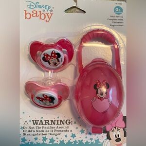 Disney Baby 2 Pack Pacifier W/Case NIP